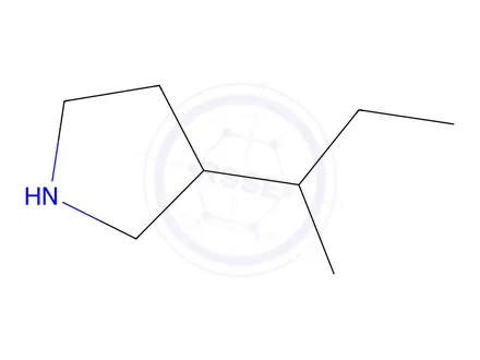 Chemical structure of 3-(1-Methylpropyl)pyrrolidine