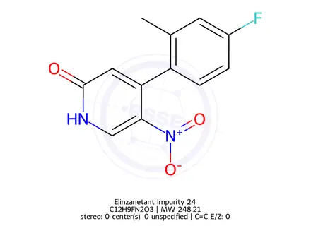 Chemical structure of 4-(4-Fluoro-2-methylphenyl)-5-nitropyridin-2(1H)-one