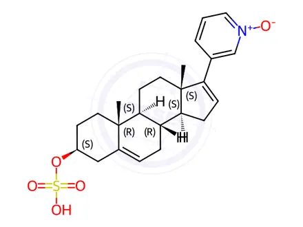 Chemical structure of Abiraterone Acetate Impurity 19 Monomer (Abiraterone Sulfate N-Oxide)