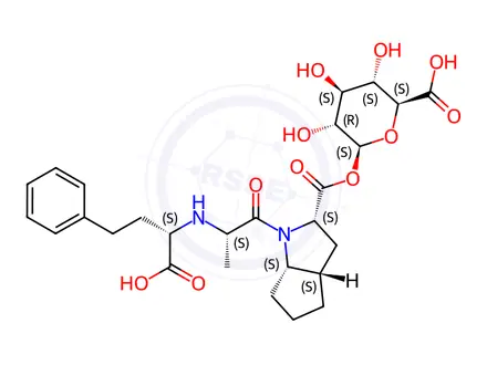 Chemical structure of Ramiprilat Acyl-β-D-glucuronide >65%
