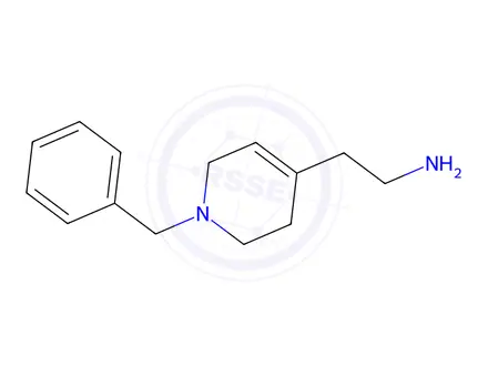 Chemical structure of 2-(1-Benzyl-1,2,3,6-tetrahydropyridin-4-yl)ethan-1-amine