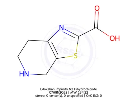 Chemical structure of Edoxaban Impurity N2 Dihydrochloride