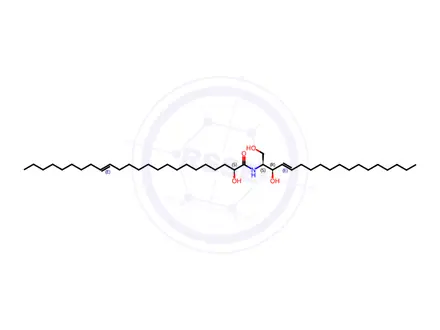 Chemical structure of 24:1(2S-OH) Ceramide