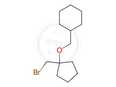 Chemical structure of (((1-(Bromomethyl)cyclopentyl)oxy)methyl)cyclohexane