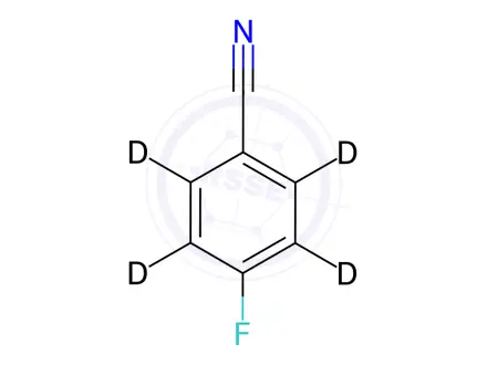 Chemical structure of 4-Fluorobenzonitrile D4