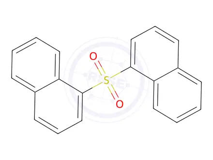 Chemical structure of Bis(1-naphtyl) sulfone