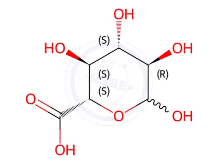 Chemical structure of D-Glucuronic acid