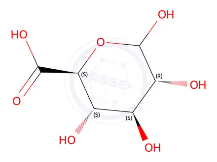 Chemical structure of D-Glucopyranuronic Acid