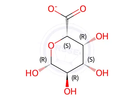 Chemical structure of D-Galacturonic Acid Monohydrate