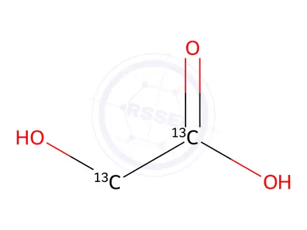 Chemical structure of Glycolic Acid-13C2