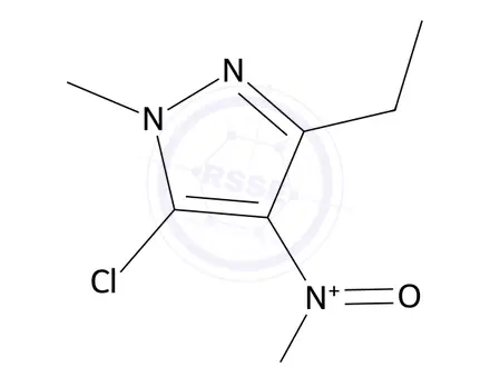 Chemical structure of 5-Chloro-3-ethyl-1-methyl-4-nitro-1h-pyrazole