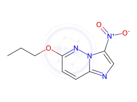 Chemical structure of 3-Nitro-6-propoxyimidazo[1,2-b]pyridazine