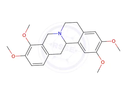 Chemical structure of Tetrahydropalmatine