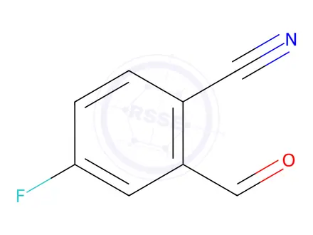 Chemical structure of 4-Fluoro-2-formylbenzonitrile