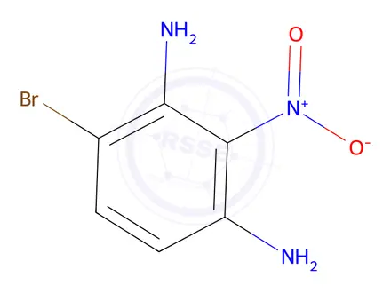 Chemical structure of 4-Bromo-2-nitrobenzene-1,3-diamine