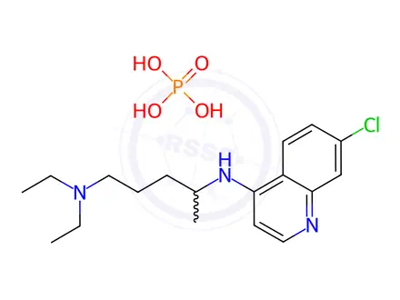 Chemical structure of Chloroquine Phosphate