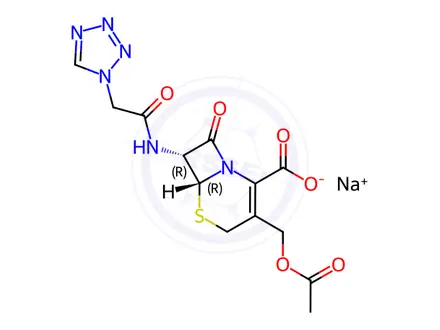 Chemical structure of Cefazolin EP Impurity D Sodium Salt