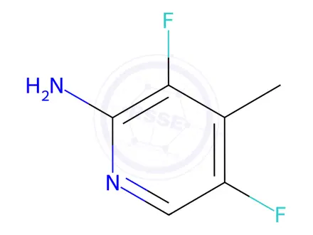 Chemical structure of 3,5-Difluoro-4-methylpyridin-2-amine