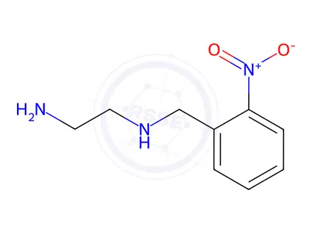 Chemical structure of N1-(2-Nitrobenzyl)ethane-1,2-diamine Dihydrochloride