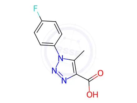 Chemical structure of 1-(4-Fluoro-phenyl)-5-methyl-1h-[1,2,3]triazole-4-carboxylic acid