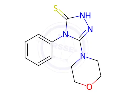 Chemical structure of 5-morpholin-4-yl-4-phenyl-4H-1,2,4-triazole-3-thiol