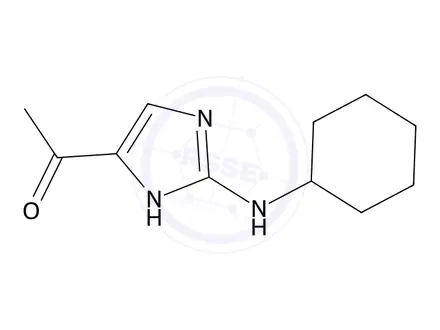Chemical structure of 1-(2-(Cyclohexylamino)-1H-imidazol-4-yl)ethanone
