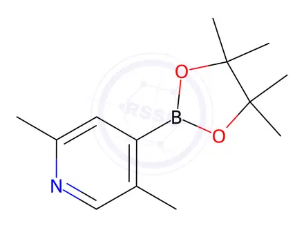 Chemical structure of 2,5-Dimethyl-4-(4,4,5,5-tetramethyl-1,3,2-dioxaborolan-2-yl)-pyridine (>90%)