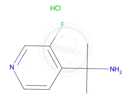 Chemical structure of 2-(3-Fluoropyridin-4-yl)propan-2-amine hydrochloride
