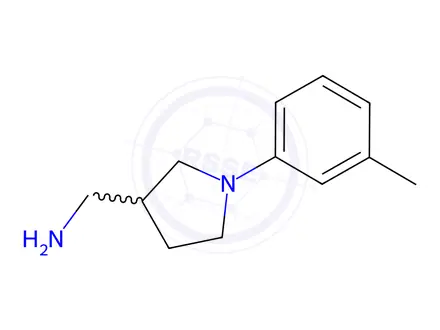 Chemical structure of (1-(M-tolyl)pyrrolidin-3-yl)methanamine dihydrochloride