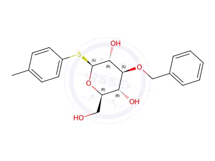 Chemical structure of 4-Methylphenyl 3-O-(phenylmethyl)-1-thio-β-D-glucopyranoside