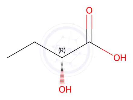 Chemical structure of (R)-2-Hydroxybutyric acid