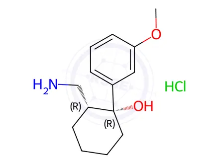 Chemical structure of rac N-Bisdesmethyl Tramadol, Hydrochloride