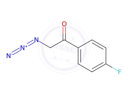 Chemical structure of 2-azido-1-(4-fluorophenyl)ethan-1-one
