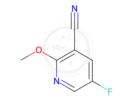 Chemical structure of 5-Fluoro-2-methoxynicotinonitrile