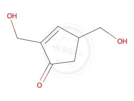 Chemical structure of 2-Cyclopenten-1-one, 2,4-bis(hydroxymethyl)-(9CI)