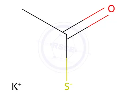 Chemical structure of Potassium Thioacetate (BSC)