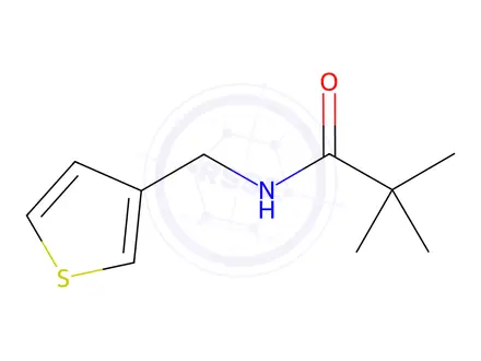 Chemical structure of N-(thiophen-3-ylmethyl)pivalamide