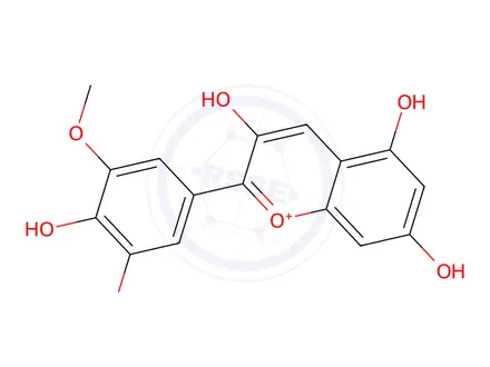 Chemical structure of PETUNIDIN CHLORIDE