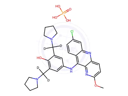 Chemical structure of Pyronaridine-d4 Tetraphosphate