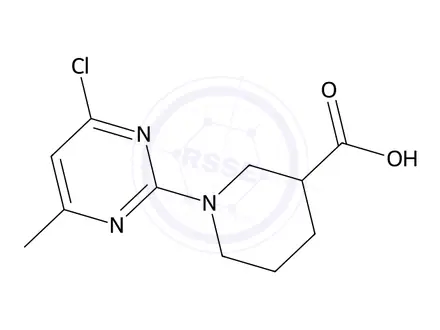 Chemical structure of 1-(4-Chloro-6-methylpyrimidin-2-yl)piperidine-3-carboxylic acid