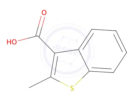 Chemical structure of 2-methyl-1-benzothiophene-3-carboxylic Acid
