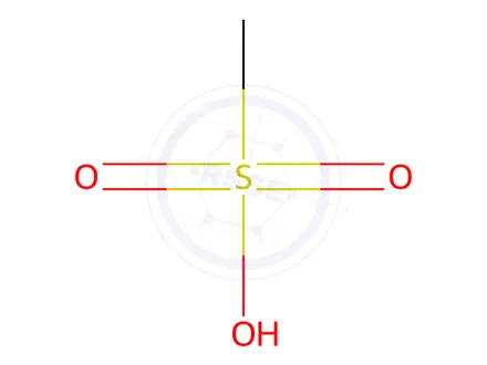 Chemical structure of Methanesulfonic Acid