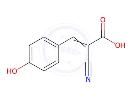 Chemical structure of α-Cyano-4-hydroxycinnamic Acid
