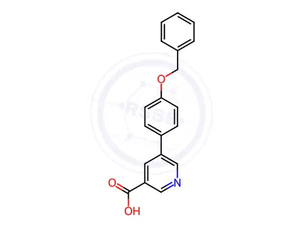 Chemical structure of 5-(4-Benzyloxyphenyl)nicotinic acid