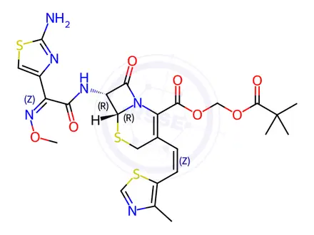 Chemical structure of Cefditoren Pivoxil