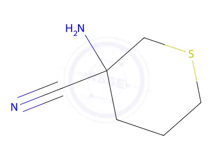 Chemical structure of 3-Aminothiane-3-carbonitrile