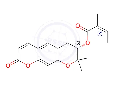 Chemical structure of Decursinol angelate
