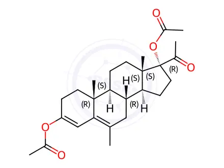 Chemical structure of Medroxyprogesterone Acetate Impurity 30