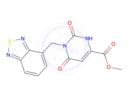 Chemical structure of Methyl 1-(2,1,3-benzothiadiazol-4-ylmethyl)-2,6-dioxo-3H-pyrimidine-4-carboxylate