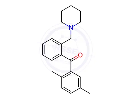 Chemical structure of (2,5-Dimethylphenyl)(2-(piperidin-1-ylmethyl)phenyl)methanone